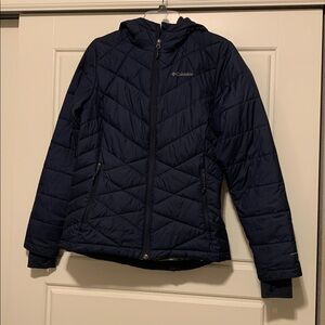 Columbia Women’s Heavenly Hooded Jacket, navy blue, size M